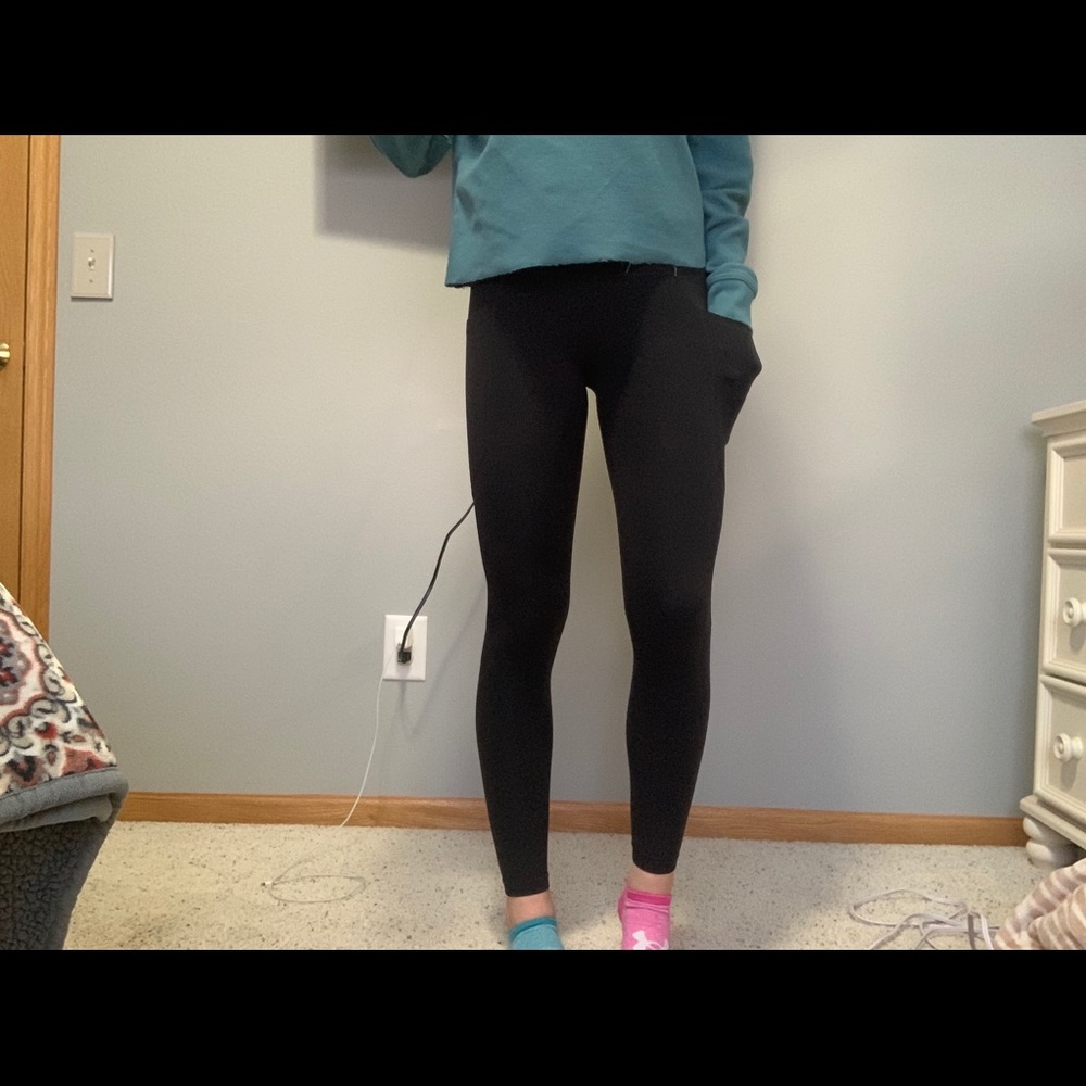 black athleta leggings